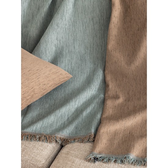 Ριχτάρι Πολυθρόνας Throws Parva Mint Chenille Palamaiki (170x170) 1Τεμ
