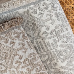 Ριχτάρι Τετραθέσιου Throws Rade Beige Chenille Palamaiki (170x320) 1Τεμ