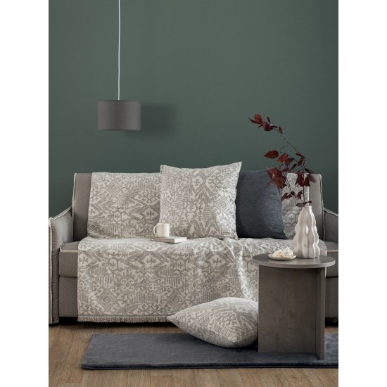 Ριχτάρι Τετραθέσιου Throws Rade Grey Chenille Palamaiki (170x320) 1Τεμ