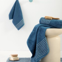Πετσέτες Σετ Bath Towels Ser Blue Cotton Palamaiki 3Τεμ