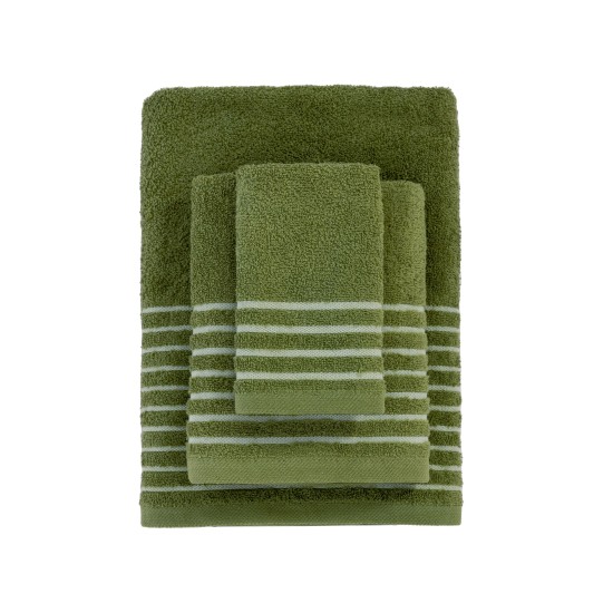 Πετσέτες Σετ Bath Towels Ser Olive Cotton Palamaiki 3Τεμ