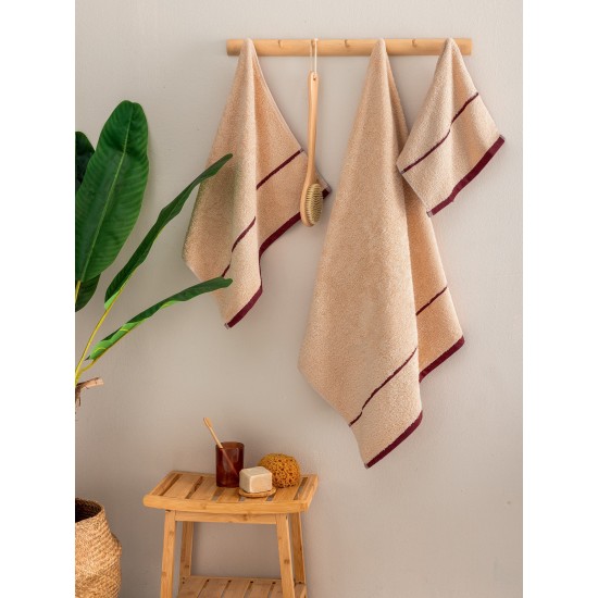 Πετσέτες Σετ Bath Towels Fivi Silver Cotton Palamaiki 3Τεμ