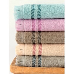 Πετσέτες Σετ Bath Towels Janis Fog Cotton Palamaiki 3Τεμ