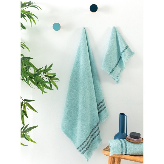 Πετσέτες Σετ Bath Towels Janis Moka Cotton Palamaiki 3Τεμ