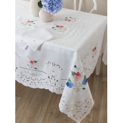 Τραπεζαρίας Σετ Formal Lora Cotton Palamaiki (180x270) 13Τεμ