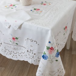 Τραπεζαρίας Σετ Formal Lora Cotton Palamaiki (180x270) 13Τεμ