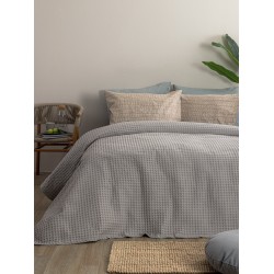 Κουβέρτα Μονή Marcie Grey Cotton Palamaiki (170x240) 1Τεμ