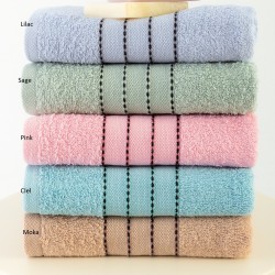 Πετσέτες Σετ Bath Towels Judy Pink Cotton Palamaiki 3Τεμ