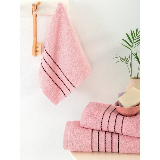 Πετσέτες Σετ Bath Towels Judy Moka Cotton Palamaiki 3Τεμ