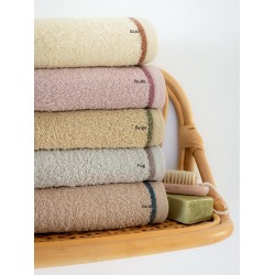 Πετσέτες Σετ Bath Towels Ros Fog Cotton Palamaiki 3Τεμ