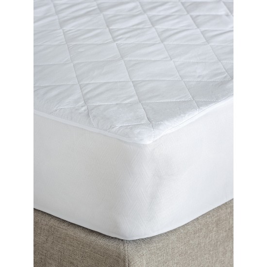 ΕπΙστρώματα Αδιάβροχο Καπιτονέ Κούνιας White Comfort Quilted Cotton Palamaiki (70x140+20) 1Τεμ