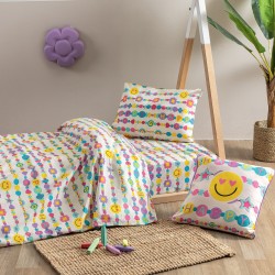 Σεντόνια Βρεφικά Κούνιας Σετ My Kingdom MK780 Cotton Palamaiki (70x140+15 )Με Λάστιχο 3Τεμ