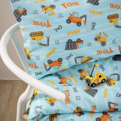 Σεντόνια Βρεφικά Κούνιας Σετ My Kingdom MK781 Cotton Palamaiki (70x140+15 )Με Λάστιχο 3Τεμ
