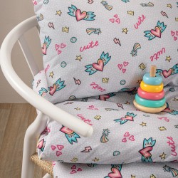 Σεντόνια Βρεφικά Κούνιας Σετ My Kingdom MK782 Cotton Palamaiki (70x140+15 )Με Λάστιχο 3Τεμ