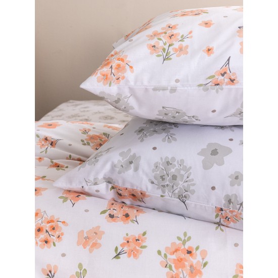 Σεντόνια Υπέρδιπλα Σετ Fashion Life FL6295 Cotton Palamaiki (170x200+32 )Με Λάστιχο 4Τεμ