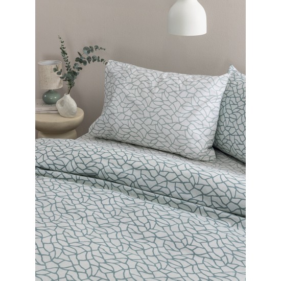 Σεντόνια Μονά Σετ Fashion Life FL6296 Cotton Palamaiki (110x200+32 )Με Λάστιχο 3Τεμ