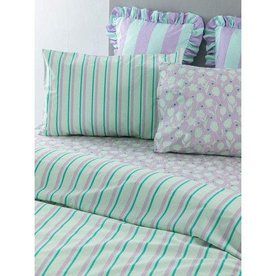 Μαξιλαροθήκες Σετ City Life CL203 Cotton Palamaiki (52x72) 2Τεμ
