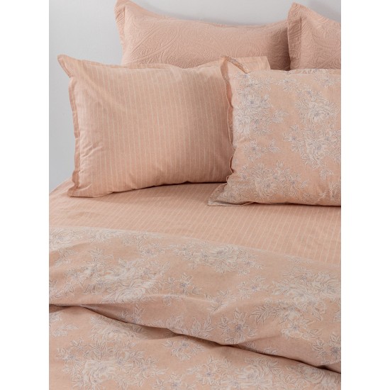 Σεντόνια Υπέρδιπλα Σετ Estella Ste103 Tencel -Cotton Palamaiki (170x200+32 )Με Λάστιχο 4Τεμ