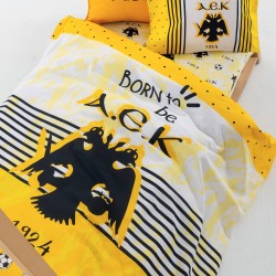 Σεντόνια Κούνιας Σετ Official Team Licenced Baby AEK9 Cotton Palamaiki (70x170+15 )Με Λάστιχο 3Tεμ Σεντόνια Κούνιας Σετ Official Team Licenced Baby AEK9 Cotton Palamaiki (70x170+15 )Με Λάστιχο 3Tεμ