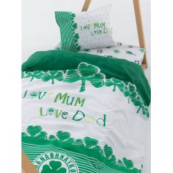 Σεντόνια Κούνιας Σετ Official Team Licenced Panathinaikos Baby FC12 Cotton Palamaiki (70x170+15 )Με Λάστιχο 3Tεμ