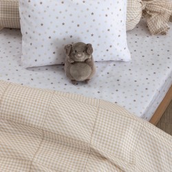 Σεντόνια Κούνιας Bon Bon BB101 Beige Cotton Palamaiki (70x140+20) Με Λάστιχο 1Τεμ