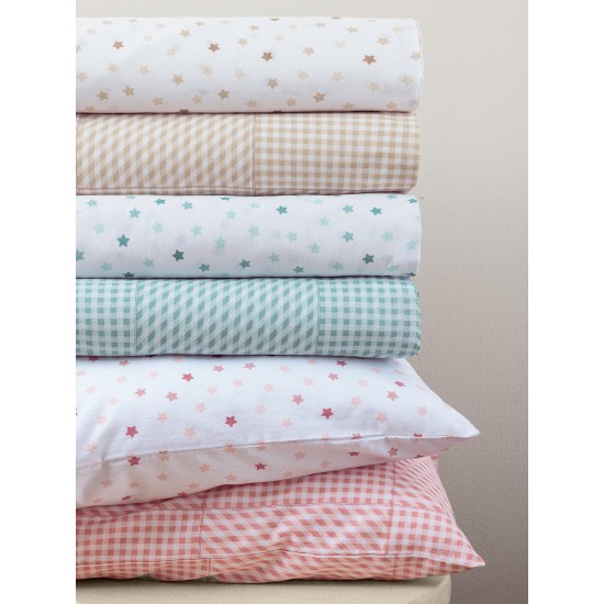 Σεντόνια Κούνιας Bon Bon BB101 Beige Cotton Palamaiki (70x140+20) Με Λάστιχο 1Τεμ