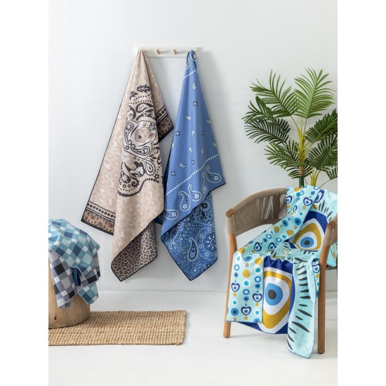 Πετσέτα Θαλάσσης Beach Microfiber EM41 Palamaiki (90x160) 1Τεμ