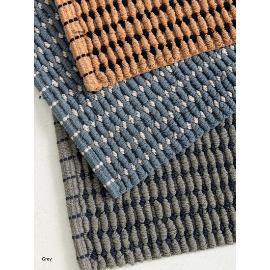 Χαλάκι Κουζίνας Kitchen Rugs Hutu Grey Cotton Palamaiki (60x120) 1Τεμ