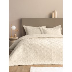 Κουβερλί Υπέρδιπλο Σετ Bridal WED 104 Ecru Micro Palamaiki (240x260) 3Τεμ