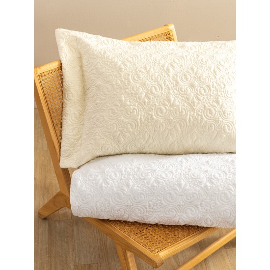 Κουβερλί Υπέρδιπλο Σετ Bridal WED 105 White Micro Palamaiki (240x260) 3Τεμ