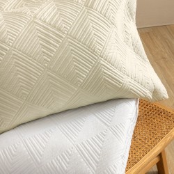 Κουβερλί Υπέρδιπλο Σετ Bridal WED 106 White Micro Palamaiki (240x260) 3Τεμ