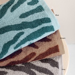 Πετσέτες Σετ Bath Towels Zeb Blue Cotton Palamaiki 3Τεμ