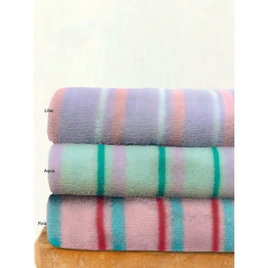 Πετσέτα Προσώπου Bath Towels Strip Aqua Cotton Palamaiki (50x90) 1Τεμ