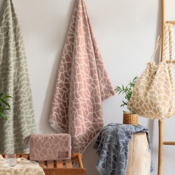 Τσάντα Θαλάσσης Beach Towels PD Brown Cotton Palamaiki (40x45x20) 1Τεμ