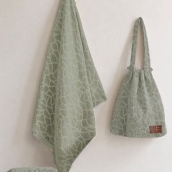 Τσάντα Θαλάσσης Beach Towels PD Khaki Cotton Palamaiki (40x45x20) 1Τεμ