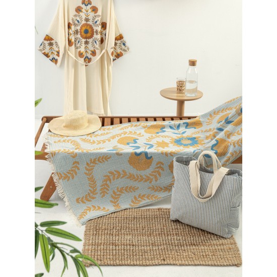 Τσάντα Θαλάσσης Beach Bag Blue Palamaiki (35x35x15) 1Τεμ