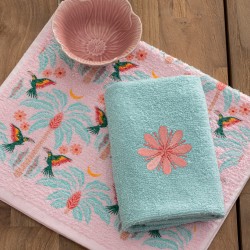 Πετσέτες Κουζίνας Σετ Kitchen Towels MH400 Flower Cotton Palamaiki (30x50) 2Τεμ