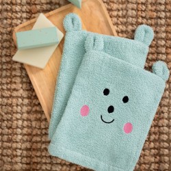 Γάντια Μπάνιου Σετ Baby Bath BG100 Aqua Cotton Palamaiki (17x23) 2Τεμ Γάντια Μπάνιου Σετ Baby Bath BG100 Aqua Cotton Palamaiki (17x23) 2Τεμ