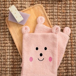 Γάντια Μπάνιου Σετ Baby Bath BG100 Pink Cotton Palamaiki (17x23) 2Τεμ Γάντια Μπάνιου Σετ Baby Bath BG100 Pink Cotton Palamaiki (17x23) 2Τεμ