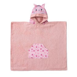 Poncho Παιδικό Baby Bath Kitty Cotton Palamaiki (70x120) 1Τεμ