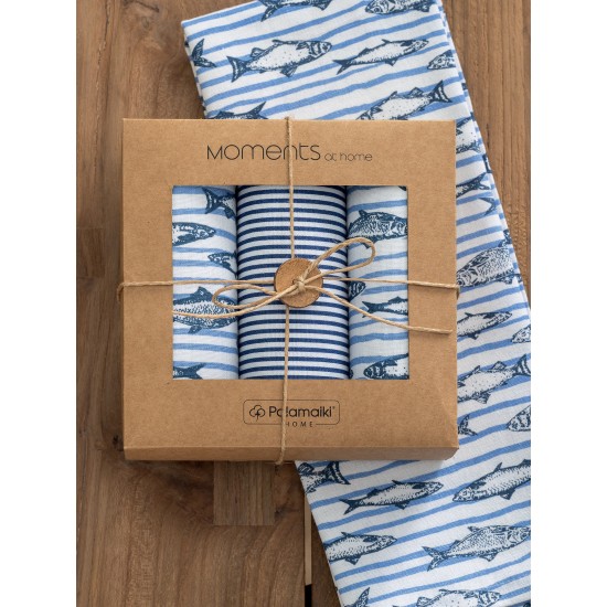 Πετσέτες Κουζίνας Σετ Kitchen Towels MH500 Cotton Palamaiki (40x70) 3Τεμ