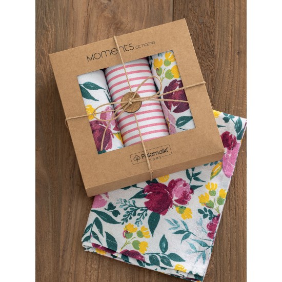 Πετσέτες Κουζίνας Σετ Kitchen Towels MH600 Cotton Palamaiki (40x70) 3Τεμ