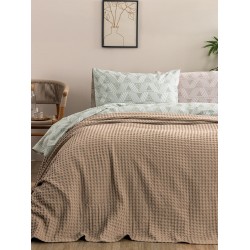 Κουβέρτα Πικέ Μονή Marcie Beige Cotton Palamaiki (170x240) 1Τεμ