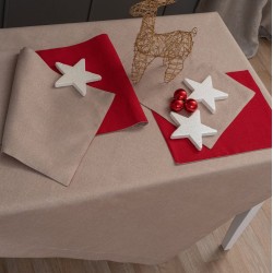 Σουπλά Σετ Christmas CD1 Beige Palamaiki (35x45) 2Τεμ