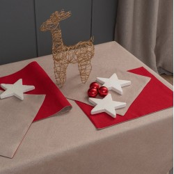 Σουπλά Σετ Christmas CD1 Beige Palamaiki (35x45) 2Τεμ