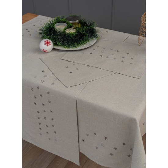 Τραπεζομάντηλο Christmas CD2 Grey Palamaiki (140x140) 1Τεμ Τραπεζομάντηλο Christmas CD2 Grey Palamaiki (140x140) 1Τεμ