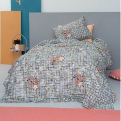 Σεντόνι Παιδικό Φωσφοριζέ Μονό Luminous Cluster Grey Cotton Palamaiki (170x260) 1Τεμ