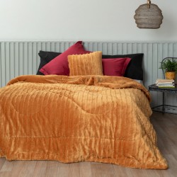 Κουβερτοπάπλωμα Μονό Jacquard Flannel Gwen Gold Palamaiki (160x240) 1Τεμ