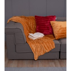 Κουβέρτα Καναπέ Jacquard Flannel Gwen Gold Palamaiki (130x180) 1Τεμ