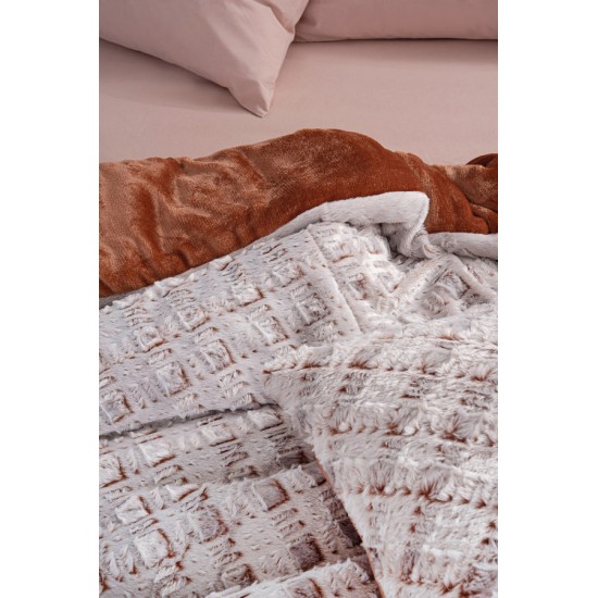 Διακοσμητική Μαξιλαροθήκη Eco Fur Flannel Holly Palamaiki (50x50) 1Τεμ